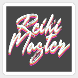 Reiki Master - Typographic Design Sticker